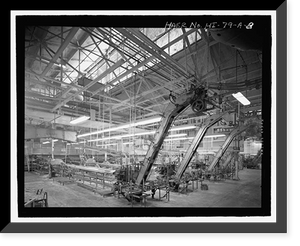 Historic Framed Print, Kahului Cannery, Plant No. 28, Cannery Building and Dryer House/Feed Storage Building, 120 Kane Street, Kahului, Maui County, HI - 8,  17-7/8" x 21-7/8"