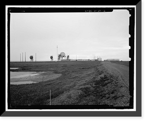Historic Framed Print, POW-3 Distant Early Warning Line Station, Bullen Point, Prudhoe Bay vicinity, North Slope Borough, AK - 2,  17-7/8" x 21-7/8"