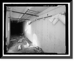 Historic Framed Print, POW-3 Distant Early Warning Line Station, Bullen Point, Prudhoe Bay vicinity, North Slope Borough, AK - 11,  17-7/8" x 21-7/8"