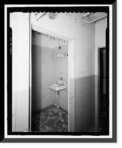 Historic Framed Print, POW-3 Distant Early Warning Line Station, Bullen Point, Prudhoe Bay vicinity, North Slope Borough, AK - 17,  17-7/8" x 21-7/8"