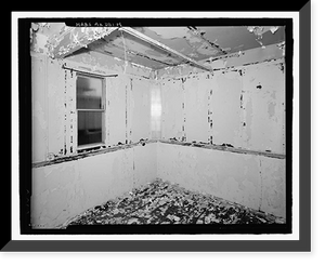 Historic Framed Print, POW-3 Distant Early Warning Line Station, Bullen Point, Prudhoe Bay vicinity, North Slope Borough, AK - 19,  17-7/8" x 21-7/8"