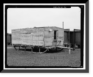 Historic Framed Print, POW-3 Distant Early Warning Line Station, Bullen Point, Prudhoe Bay vicinity, North Slope Borough, AK - 36,  17-7/8" x 21-7/8"