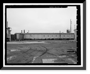Historic Framed Print, POW-3 Distant Early Warning Line Station, Bullen Point, Prudhoe Bay vicinity, North Slope Borough, AK - 41,  17-7/8" x 21-7/8"