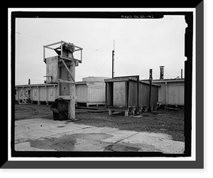 Historic Framed Print, POW-3 Distant Early Warning Line Station, Bullen Point, Prudhoe Bay vicinity, North Slope Borough, AK - 42,  17-7/8" x 21-7/8"