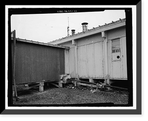 Historic Framed Print, POW-3 Distant Early Warning Line Station, Bullen Point, Prudhoe Bay vicinity, North Slope Borough, AK - 43,  17-7/8" x 21-7/8"