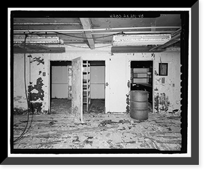 Historic Framed Print, POW-3 Distant Early Warning Line Station, Bullen Point, Prudhoe Bay vicinity, North Slope Borough, AK - 48,  17-7/8" x 21-7/8"