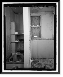 Historic Framed Print, POW-3 Distant Early Warning Line Station, Bullen Point, Prudhoe Bay vicinity, North Slope Borough, AK - 67,  17-7/8" x 21-7/8"