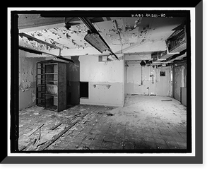 Historic Framed Print, POW-3 Distant Early Warning Line Station, Bullen Point, Prudhoe Bay vicinity, North Slope Borough, AK - 80,  17-7/8" x 21-7/8"