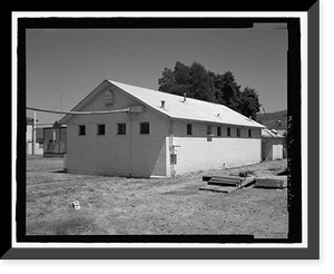 Historic Framed Print, Mare Island Naval Shipyard, Canteen & Brig, Railroad Avenue near Eighteenth Street, Vallejo, Solano County, CA - 2,  17-7/8" x 21-7/8"