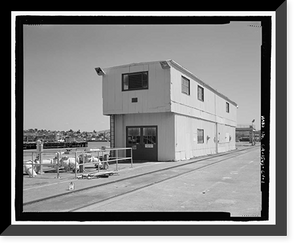 Historic Framed Print, Mare Island Naval Shipyard, Electrical Distribution Centers, Railroad Avenue near Eighteenth Street, Vallejo, Solano County, CA,  17-7/8" x 21-7/8"