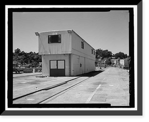 Historic Framed Print, Mare Island Naval Shipyard, Electrical Distribution Centers, Railroad Avenue near Eighteenth Street, Vallejo, Solano County, CA - 2,  17-7/8" x 21-7/8"