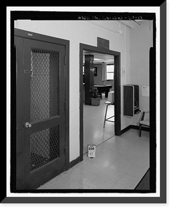 Historic Framed Print, Mare Island Naval Shipyard, Guard House & Barracks, Railroad Avenue near Eighteenth Street, Vallejo, Solano County, CA - 19,  17-7/8" x 21-7/8"