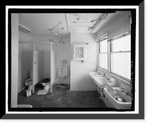 Historic Framed Print, Mare Island Naval Shipyard, South Fire Station, Railroad Avenue near Eighteenth Street, Vallejo, Solano County, CA - 11,  17-7/8" x 21-7/8"