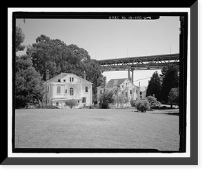Historic Framed Print, Naval Training Station, Senior Officers' Quarters District, Naval Station Treasure Island, Yerba Buena Island, San Francisco, San Francisco County, CA - 4,  17-7/8" x 21-7/8"