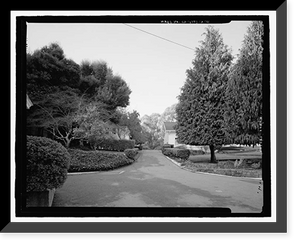 Historic Framed Print, Naval Training Station, Senior Officers' Quarters District, Naval Station Treasure Island, Yerba Buena Island, San Francisco, San Francisco County, CA - 9,  17-7/8" x 21-7/8"