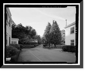 Historic Framed Print, Naval Training Station, Senior Officers' Quarters District, Naval Station Treasure Island, Yerba Buena Island, San Francisco, San Francisco County, CA - 10,  17-7/8" x 21-7/8"
