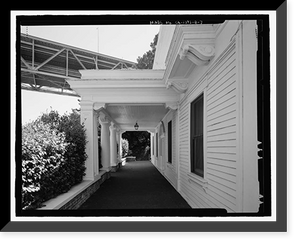 Historic Framed Print, Naval Training Station, Senior Officers' Quarters District, Quarters No. 1, Naval Station Treasure Island, 1 Whiting Way, Yerb, San Francisco, San Francisco County, CA - 7,  17-7/8" x 21-7/8"