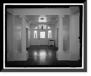 Historic Framed Print, Naval Training Station, Senior Officers' Quarters District, Quarters No. 1, Naval Station Treasure Island, 1 Whiting Way, Yerb, San Francisco, San Francisco County, CA - 12,  17-7/8" x 21-7/8"