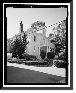 Historic Framed Print, Naval Training Station, Senior Officers' Quarters District, Quarters No. 3, Naval Station Treasure Island, 3 Whiting Way, Yerb, San Francisco, San Francisco County, CA - 2,  17-7/8" x 21-7/8"