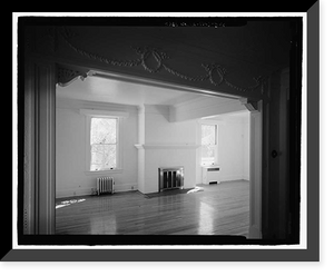 Historic Framed Print, Naval Training Station, Senior Officers' Quarters District, Quarters No. 3, Naval Station Treasure Island, 3 Whiting Way, Yerb, San Francisco, San Francisco County, CA - 6,  17-7/8" x 21-7/8"