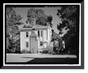 Historic Framed Print, Naval Training Station, Senior Officers' Quarters District, Quarters No. 5, Naval Station Treasure Island, 5 Whiting Way, Yerb, San Francisco, San Francisco County, CA - 4,  17-7/8" x 21-7/8"