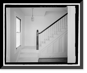 Historic Framed Print, Naval Training Station, Senior Officers' Quarters District, Quarters No. 6, Naval Station Treasure Island, 6 Whiting Way, Yerb, San Francisco, San Francisco County, CA - 4,  17-7/8" x 21-7/8"