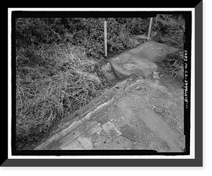 Historic Framed Print, Fort Barry, Signal Corps Radar 296, Station 5, Transmitter Building Foundation, Point Bonita, Marin Headlands, Sausalito vicinity, Marin County, CA - 5,  17-7/8" x 21-7/8"