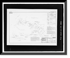 Historic Framed Print, Fort Barry, Signal Corps Radar 296, Station 5, Transmitter Building Foundation, Point Bonita, Marin Headlands, Sausalito vicinity, Marin County, CA - 6,  17-7/8" x 21-7/8"