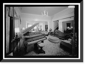 Historic Framed Print, Washington Place, 320 South Beretania Street, Honolulu, Honolulu County, HI - 34,  17-7/8" x 21-7/8"