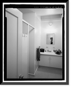 Historic Framed Print, U.S. Marine Corps Base Hawaii, Kaneohe Bay, C.P.O. Club & Married Enlisted Men's Quarters, O'Neal Street between Moffat & Lawrence Roads, Kaneohe, Honolulu County, HI - 15,  17-7/8" x 21-7/8"