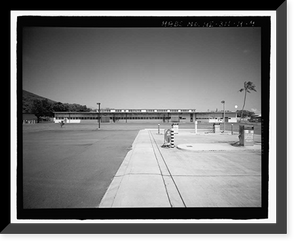 Historic Framed Print, U.S. Marine Corps Base Hawaii, Kaneohe Bay, Warehouse 250, Aviation Storehouse, C Street between Fifth & Sixth Streets, Kaneohe, Honolulu County, HI - 4,  17-7/8" x 21-7/8"