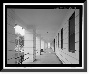 Historic Framed Print, U.S. Naval Base, Pearl Harbor, Enlisted Men's Barracks & Mess Hall, Marine Barracks, Neville Way, Pearl Harbor, Honolulu County, HI - 4,  17-7/8" x 21-7/8"