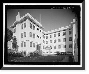 Historic Framed Print, U.S. Naval Base, Pearl Harbor, Enlisted Men's Barracks & Mess Hall, Marine Barracks, Neville Way, Pearl Harbor, Honolulu County, HI - 8,  17-7/8" x 21-7/8"