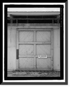Historic Framed Print, U.S. Naval Base, Pearl Harbor, Naval Air Base Temporary Storehouse, Avoget Street and Ranger Loop, Pearl Harbor, Honolulu County, HI - 6,  17-7/8" x 21-7/8"