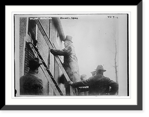 Wilson inspecting billets, Fr, Antique Print