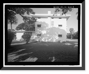 Historic Framed Print, U.S. Naval Base, Pearl Harbor, Marine Corps Officers' Quarters, Russell Avenue, between Central Avenue and Salvor, Pearl Harbor, Honolulu County, HI - 8,  17-7/8" x 21-7/8"