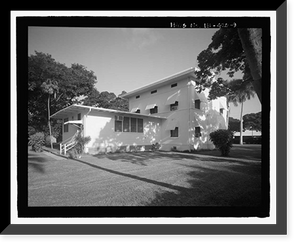 Historic Framed Print, U.S. Naval Base, Pearl Harbor, Marine Corps Officers' Quarters, Russell Avenue, between Central Avenue and Salvor, Pearl Harbor, Honolulu County, HI - 9,  17-7/8" x 21-7/8"
