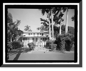 Historic Framed Print, U.S. Naval Base, Pearl Harbor, Marine Corps Officers' Duplex Quarters, Salvor Street & Russell Avenue, Pearl Harbor, Honolulu County, HI - 3,  17-7/8" x 21-7/8"