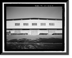 Historic Framed Print, U.S. Naval Base, Pearl Harbor, Two-Story Storehouses with Ramps, Port Royal Street between Central and South Avenue, Pearl Harbor, Honolulu County, HI - 4,  17-7/8" x 21-7/8"