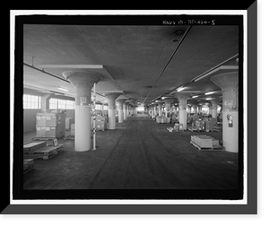 Historic Framed Print, U.S. Naval Base, Pearl Harbor, Dry Provisions Storehouse, Quincy Avenue at North Road, Pearl Harbor, Honolulu County, HI - 5,  17-7/8" x 21-7/8"