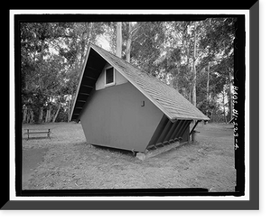 Historic Framed Print, Namakani Paio Campground, Highway 11, Volcano vicinity, Hawaii County, HI - 4,  17-7/8" x 21-7/8"