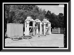 Historic Framed Print, Marshall Space Flight Center, Saturn V Dynamic Test Facility, East Test Area, Huntsville vicinity, Madison County, AL - 25,  17-7/8" x 21-7/8"