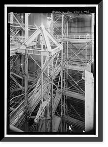 Historic Framed Print, Marshall Space Flight Center, Saturn V Dynamic Test Facility, East Test Area, Huntsville vicinity, Madison County, AL - 38,  17-7/8" x 21-7/8"