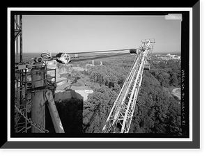 Historic Framed Print, Marshall Space Flight Center, Saturn V Dynamic Test Facility, East Test Area, Huntsville vicinity, Madison County, AL - 44,  17-7/8" x 21-7/8"