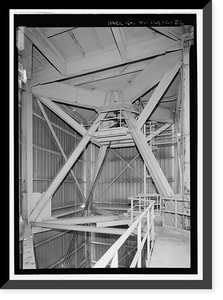 Historic Framed Print, Marshall Space Flight Center, Saturn V Dynamic Test Facility, East Test Area, Huntsville vicinity, Madison County, AL - 45,  17-7/8" x 21-7/8"