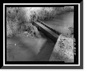 Historic Framed Print, Arthur Holmes Merry Generator House, Signal Lake North of Range Road, Fort Gordon, Richmond County, GA - 7,  17-7/8" x 21-7/8"