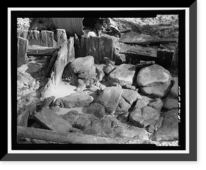 Historic Framed Print, Arthur Holmes Merry Generator House, Signal Lake North of Range Road, Fort Gordon, Richmond County, GA - 11,  17-7/8" x 21-7/8"