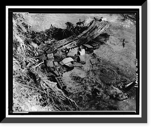 Historic Framed Print, Arthur Holmes Merry Generator House, Signal Lake North of Range Road, Fort Gordon, Richmond County, GA - 17,  17-7/8" x 21-7/8"