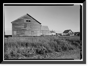 Historic Framed Print, Iditarod Trail Shelter Cabins, Dexter Roadhouse, Golovin, Nome Census Area, AK - 2,  17-7/8" x 21-7/8"