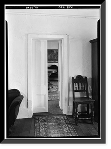 Historic Framed Print, Casa Serrano, 412 Pacific Street, Monterey, Monterey County, CA,  17-7/8" x 21-7/8"